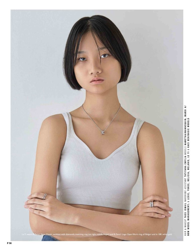 leyi fashion model female basic models singapore