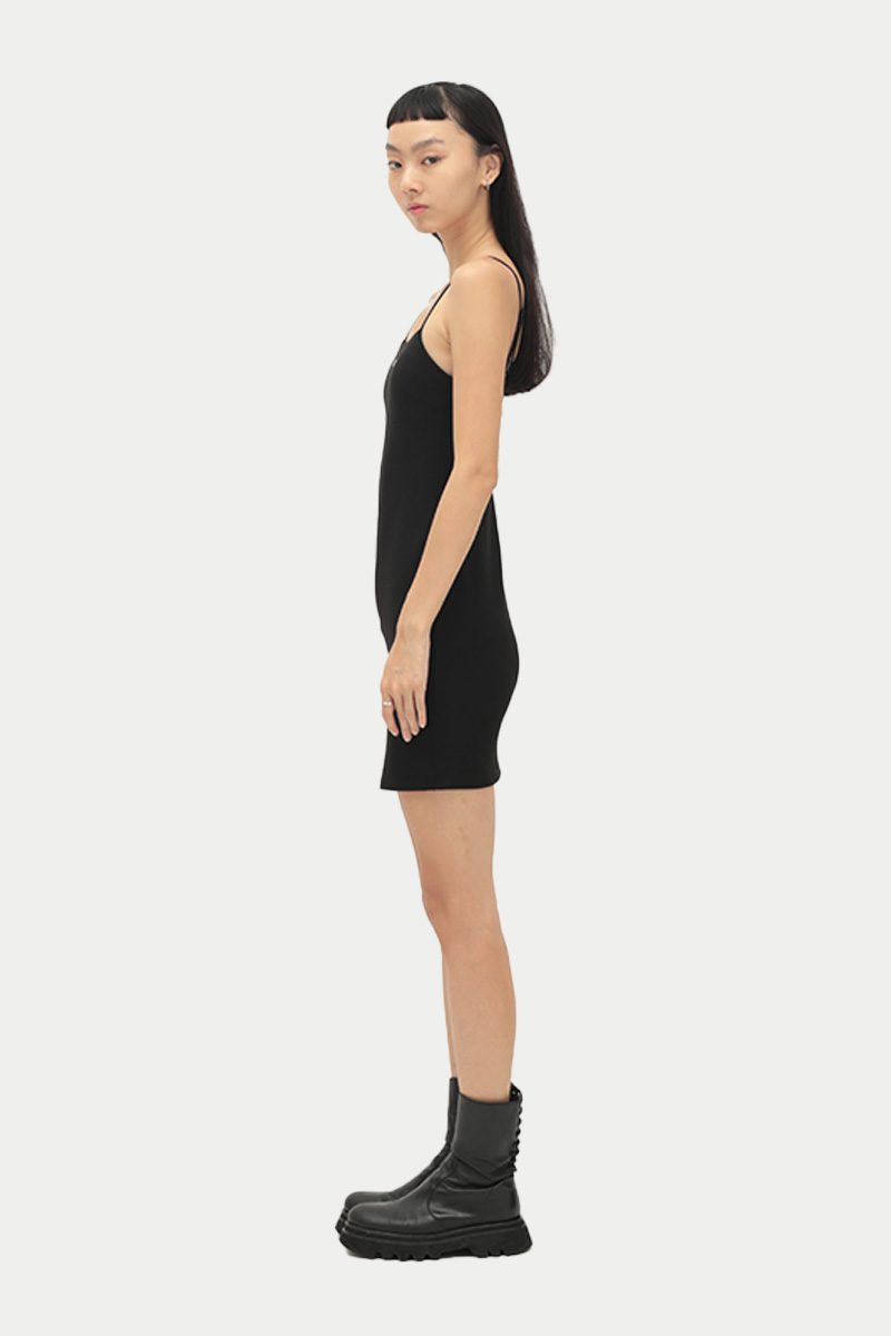 A BASIC Mini Spag Dress in Black | Basic Models: Singapore Modelling Agency